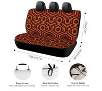 KMRHOUTIQ Waterproof Shining Overlook Car Seat Cover Scratchproof Rear Seat Protector Universal Fit Bench Backseat Covers for Suvs Trucks Sedans Vans Pet Dog for Owners & Outdoor Enthusiasts Friendly