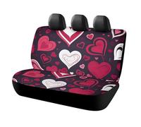 KMRHOUTIQ Waterproof Sweet Love Car Seat Cover Scratchproof Rear Seat Protector Universal Fit Bench Backseat Covers for Suvs Trucks Sedans Vans Pet Dog for Owners & Outdoor Enthusiasts Friendly