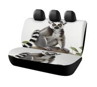 KMRHOUTIQ Waterproof Tailed Lemur Car Seat Cover Scratchproof Rear Seat Protector Universal Fit Bench Backseat Covers for Suvs Trucks Sedans Vans Pet Dog for Owners & Outdoor Enthusiasts Friendly