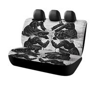 KMRHOUTIQ Waterproof Witch Prayed Car Seat Cover Scratchproof Rear Seat Protector Universal Fit Bench Backseat Covers for Suvs Trucks Sedans Vans Pet Dog for Owners & Outdoor Enthusiasts Friendly