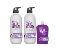 KMS Color Vitality Blonde Shampoo 750ml, Conditioner 750ml & Intense G