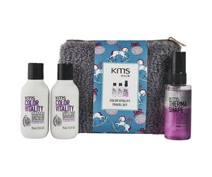 KMS Hair ColorvitalityBlonde Mini X-Mas Set 2025 KMS Colorvitality Shampoo 75 ml + KMS Colorvitality Conditioner 75 ml + KMS ThermashapeQuick Blow Dry 75 ml