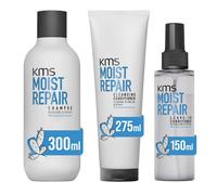 Moist Repair Shampoo 300ml, Cleansing Conditioner 275ml & Leave-In Conditioner 150ml KMS Clear One Size