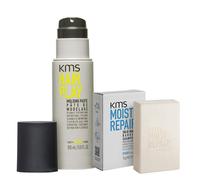 KMS MoistRepair Bar Shampoo 75g & HairPlay Molding Paste 150ml Duo
