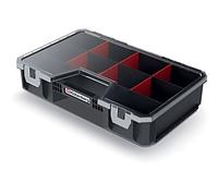 KMS3020 container: collective with partitions black 294x194x60mm KISTENBERG