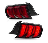 KMVPVGZHCN Car Rear Light Assemblies For Mustang S550 2015-2023 LED Tail Lights W/5 Modes Turn Signal(Red-5)