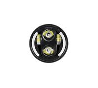 KMVPVGZHCN Motorcycle Headlight LED For Chopper Headlamp Lighthouse 5.75 Inch Black Round Motorcycle 5 3/4" LED Headlight Mounting Housing Bucket Shell(Set B)