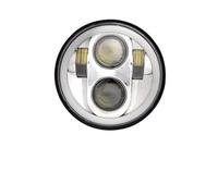 KMVPVGZHCN Motorcycle Headlight LED For Sportster 1200 883 For Street 500 750 Motorcycle Headlights Led 5.75 Inch Black Halo Angel Eyes 5-3/4" Projector(Halo Chrome2)