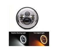 KMVPVGZHCN Motorcycle Headlight LED Headlight For Motorcycle 7Inch Round DRL Turn Signal Halo LED Headlamp 40W 60W 80W 90w(40W With halo7)