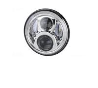 KMVPVGZHCN Motorcycle Headlight LED Headlight For Motorcycle 7Inch Round DRL Turn Signal Halo LED Headlamp 40W 60W 80W 90w(60W half halo13)