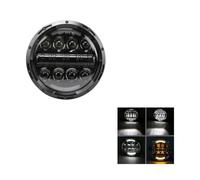 KMVPVGZHCN Motorcycle Headlight LED Headlight For Motorcycle 7Inch Round DRL Turn Signal Halo LED Headlamp 40W 60W 80W 90w(80W HEADLIGHT20)