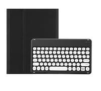 KMXDD Cute Keyboard Case Compatible with iPad 10th Generation 2022 Keyboard Case Round Key Removable Bluetooth Keyboard Cover for iPad 10 2022 10.9 inch (Black)