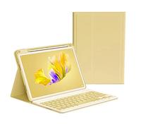 KMXDD Keyboard Case Compatible with iPad Air 11 inch (M3/M2) & Air 5th 4th Generation 10.9" & iPad Pro 11 (4th/3rd/2nd/1st Gen) Case with Detachable Cute Candy Color Keyboard,Yellow