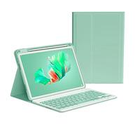 KMXDD Keyboard Case Compatible with iPad Air 13 inch (M3/M2) & iPad Pro 12.9" (6th/5th/4th/3rd Gen) Case with Removable Cute Candy Color Keyboard Cover with Pencil Holder,Mint Green