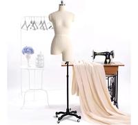 KMXNSJZS Female Mannequin Body, Sewing Mannequin Torso Female Mannequins Adjustable Female Dress Forms For Sewing, Lightweight Styrofoam Fully Pinnable Dressmaker Mannequins With,Whitemodel80