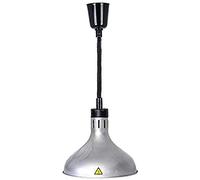 KMXNSJZS Food Heating Lamp Adjustable Telescopic Heat Lamp Adjustable Chandelier Single Head Down The Buffet Food Heat Lamp Heat Lamp To Warm Food Light Food Pizza，Silver