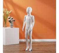 KMXNSJZS Human Body Model, Children'S Dummy Model, Clothing Display, Adjustable Arm Model, Clothing Store Window, Mannequin Stand,White138Cm Height
