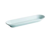 KMXNSJZS Stackable Plates Pastry Plate Dessert Plate Serving Plate Tray Ceramic Long Rectangular Sushi Plate Pastry Plate Restaurant Tableware Reusable Dinner Plates,Grey-M