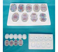 KMXNSJZS Teaching Model Tool, Animal Mitosis Model, Phase 9 Cell Process, Mammalian Cell Model, 3D Cell Magnification 10000X Screen Anatomy Teaching Model