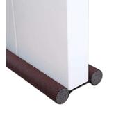 Kmxo 2PCS Door Bottom Seal Strip - Twin Draft Stopper Gap Filler - Soundproof, Dust & Insect Blocker - PVC Under Door Guard for Noise Reduction, Cold Air & Light Block - Easy Install