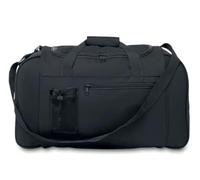 Kmxo 47L Travel Holdall Cabin Bag - Lightweight Duffle Bag for Sports, Gym & Weekend Trips - Carry-On Luggage with Shoulder Strap & Handles - Spacious Hand Luggage for Travel-Black 47L