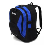 Kmxo EasyJet Cabin Bag Backpack - Under Seat Rucksack 45x36x18 cm | Hand Luggage Flight Bag with 2 Compartments & Zipped Pockets | Carry-On Travel Backpack for Men & Women (Black/Blue)