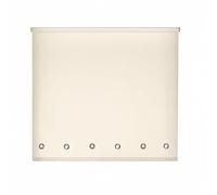 Kmxo Made to Measure Plain Coloured Thermal Blackout Window Roller Blinds Energy Saving UV Protection Privacy Shade for Bedroom Living Room Office Easy Fit Modern Home Decor (Cream)