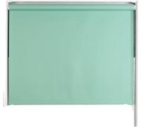 Kmxo Made to Measure Plain Coloured Thermal Blackout Window Roller Blinds Energy Saving UV Protection Privacy Shade for Bedroom Living Room Office Easy Fit Modern Home Decor(W-150, H-165) (mint)