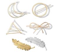 KMYZQDV 10Pcs Boho Hair Clips Set Triangle Metal Barrettes for Women Half Up and Down Hair Accessories Pretty Short Hair Clip Pins Minimalist Geometric Barrette Collection for Stylish Looks