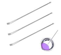 KMYZQDV 3Pcs Paint Stirrer Set Metal Mixing Sticks for Airbrush Drill Mixer Mini Model Crafts Stir Stirrers for Hobby Paint Bulk Silver Stick Mixers for DIY Art and Crafting Projects