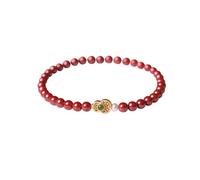 KMYZQDV Cinnabar Bracelet Feng Shui for Women Pulsera de la Buena Suerte con Charms y Amuletos de Protección Red Chinese Bracelet for Good Luck Wealth Abundance Prosperidad