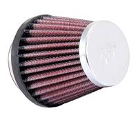 KN RC-1070 Car and Motorcycle Universal Chrome Air Filter, Engine Air Filter