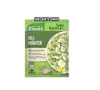 KN0RR Dill Herb Salad Dressing/Vinaigrette 10 pcs/sachets - by Helen's Own - with Full English Instruction Booklet - KN0RR Dill Kräuter - Salad dressing sachets