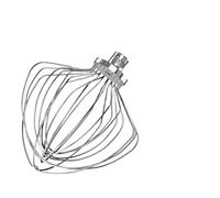 KN211WW Stainless Steel 11-Wire Whip Attachment,Compatible for KitchenAid, Bowl Lift Mixer 7QT Bowl Replacement Egg Beater Whisk