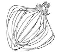 KN211WW Stainless Steel 11-Wire Whip Attachment for KitchenAid Bowl-Lift Mixer 7 Quart Bowl, Stainless Steel Whisk Replacement for Kitchen Aid Mixer, Dishwasher Safe, Egg Heavy Cream Beater.