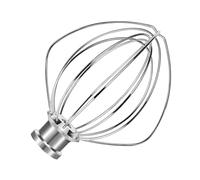 KN256 Stainless Steel Whisk for KitchenAid 6 Qt Bowl-Lift Stand Mixer, 6-Wire Whip Compatible with KV25, KP25, KP26, KL26, KD26, KP26, Heavy Duty 18/8 Stainless Steel, Dishwasher Safe, No Residue