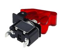 KN3A-101 toggle switch Rocker Arm 2Pin 2/gear ON-OFF10A 125V/250V AC cap matching 12V, 24V, 48V, 110V, 220V universal*2pcs(1Set transparent R)