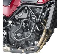 KN8704 - Tubular engine guard Kappa Black BENELLI Leoncino 500