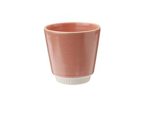 Knabstrup Ceramic Colorit Coffee Cup 250 ml Suitable for Dishwasher and Microwave Shaped with Clay and Passion Elegant and Classic Shape since 1897 9 cm Coral