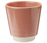 Knabstrup Ceramic Colorit Coffee Cup 250 ml Suitable for Dishwasher and Microwave Shaped with Clay and Passion Elegant and Classic Shape since 1897 9 cm Coral