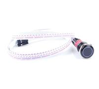 KNACRO 16mm Chassis Switch With 1M / 3.3ft Cable BLUE LED RING For DIY computer switch and restart button (RING, BLUE)