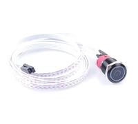 KNACRO 16mm Chassis Switch With 1M / 3.3ft Cable LED ring / switch symbol For DIY computer switch and restart button (SWITCH SYMBOL, BLUE)