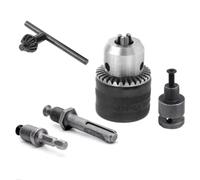 Knadgbft 1.5-13mm Converter 1/2In-20UNF Wrench Drill Chuck Thread Adapter SDS 1/4In Hex Driver Wrench Drill Bit Connecting Rod Durable