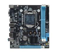 Knadgbft 1 Piece H81 Computer Motherboard DDR3 16G LGA1150 PC Main Board Black Plastic VGA+-Compatible+RJ45 Port Support SATA 3.0 2.0 I3 I5 I7