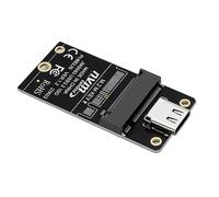 Knadgbft 1 Piece M.2 to Type-C SSD Enclosure Adapter M2 NVME HDD Enclosure Interposer Board JMS583 Chip 10Gbps Support 2230 2242 2260 SSD Black