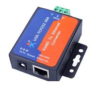 Knadgbft 1 Piece Modbus Serial Port RS485 to Ethernet Converter Server Adapter -TCP232-304 Data Transmission DHCP/DNS Supported