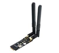 Knadgbft 1 Set M.2 Adapter with SIM Card Slot and 2XAntenna for 3G/4G/5G Module Supports 3042/3052 Type M.2 Key B Card Size