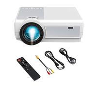 Knadgbft 1080P Projector 12000LM Home Theater Video Projector with WiFi+BT for HD, USB, VGA, AV, IOS and Android Phone(UK Plug)