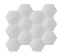 Knadgbft 12 Pcs Polyester Fiber Sound-Absorbing Panels Hexagonal Sound Insulation Pads for Sound Insulation and Sound Treatment