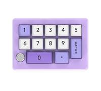 Knadgbft 13 Key Macro Programmable Hot Swappable Mechanical Switch 7 Color RGB Light Gaming Mini Keyboard Numeric Keypad Purple